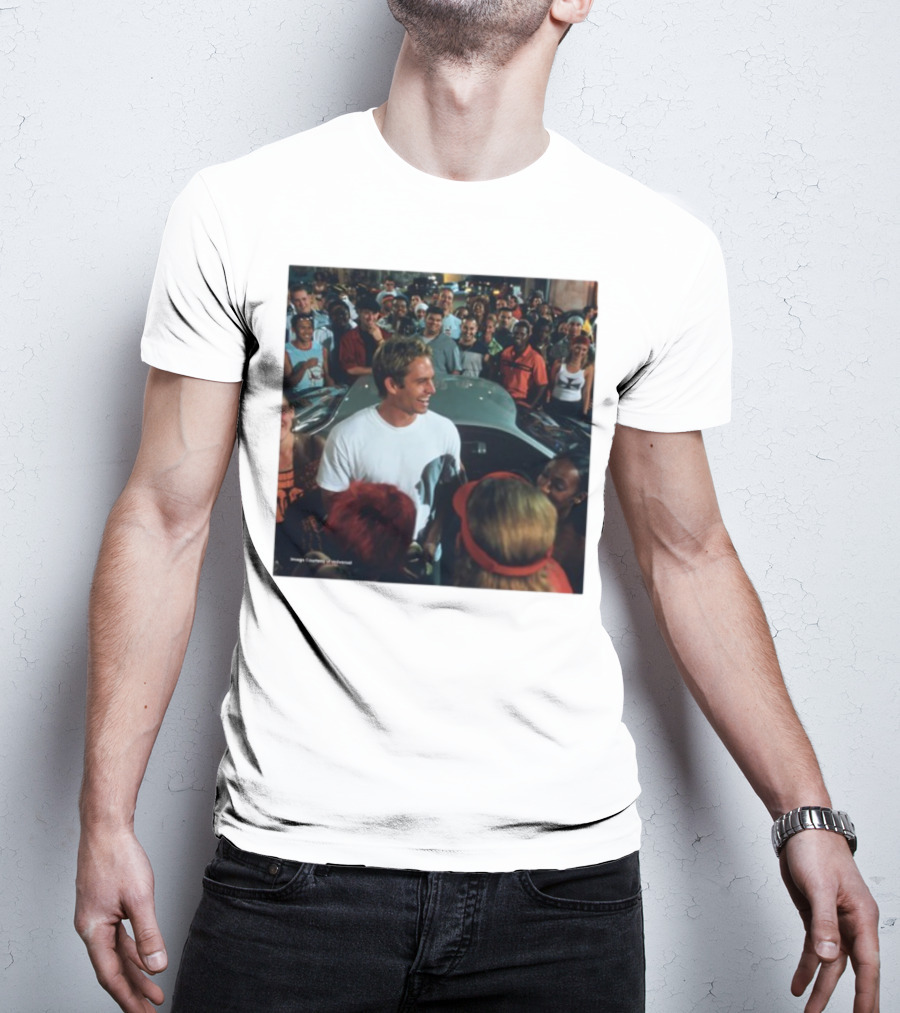 Paul Walker 51st Birthday Celebration Fast And Furious Scene T-Shirt
