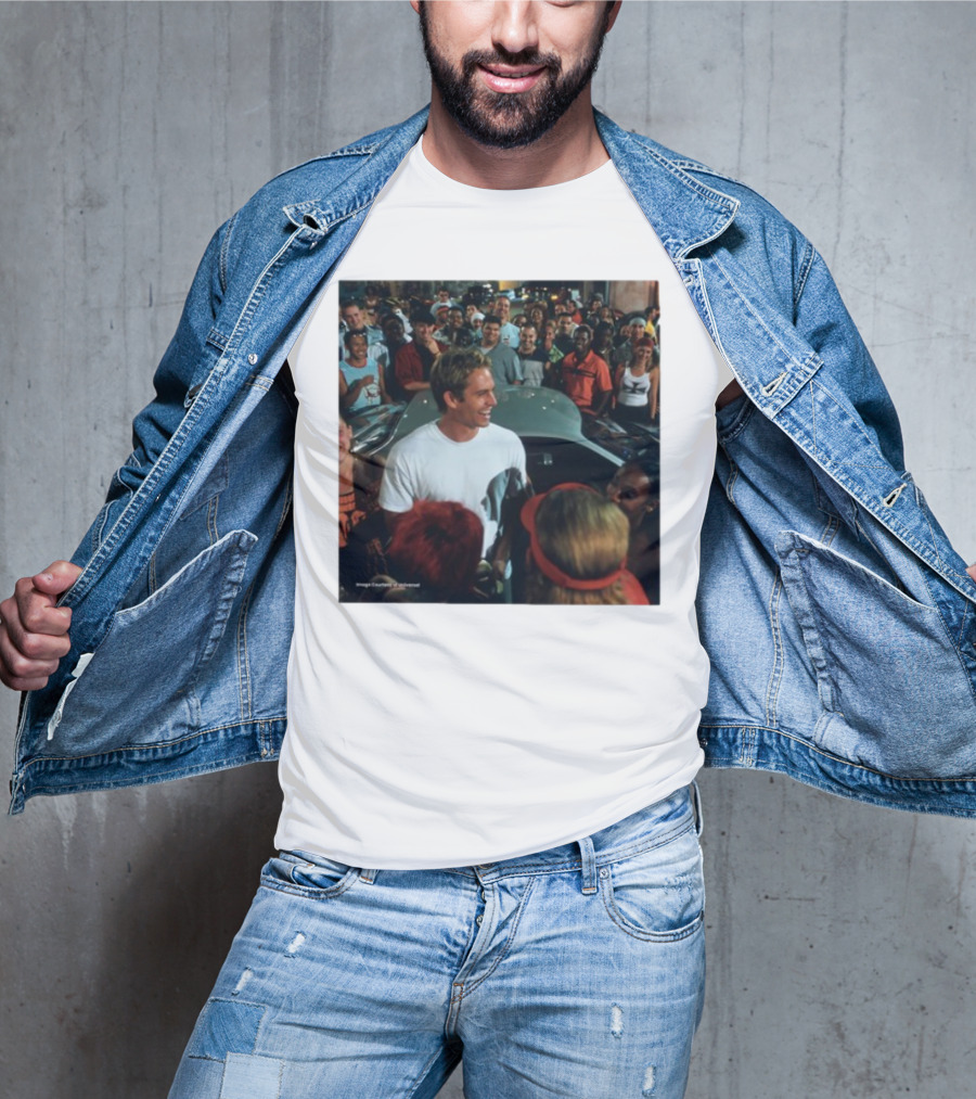 Paul Walker 51st Birthday Celebration Fast And Furious Scene T-Shirt