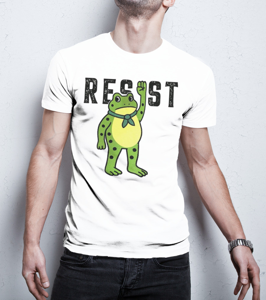 Portland Frog Resist Free Portland Ribbit Power T-Shirt