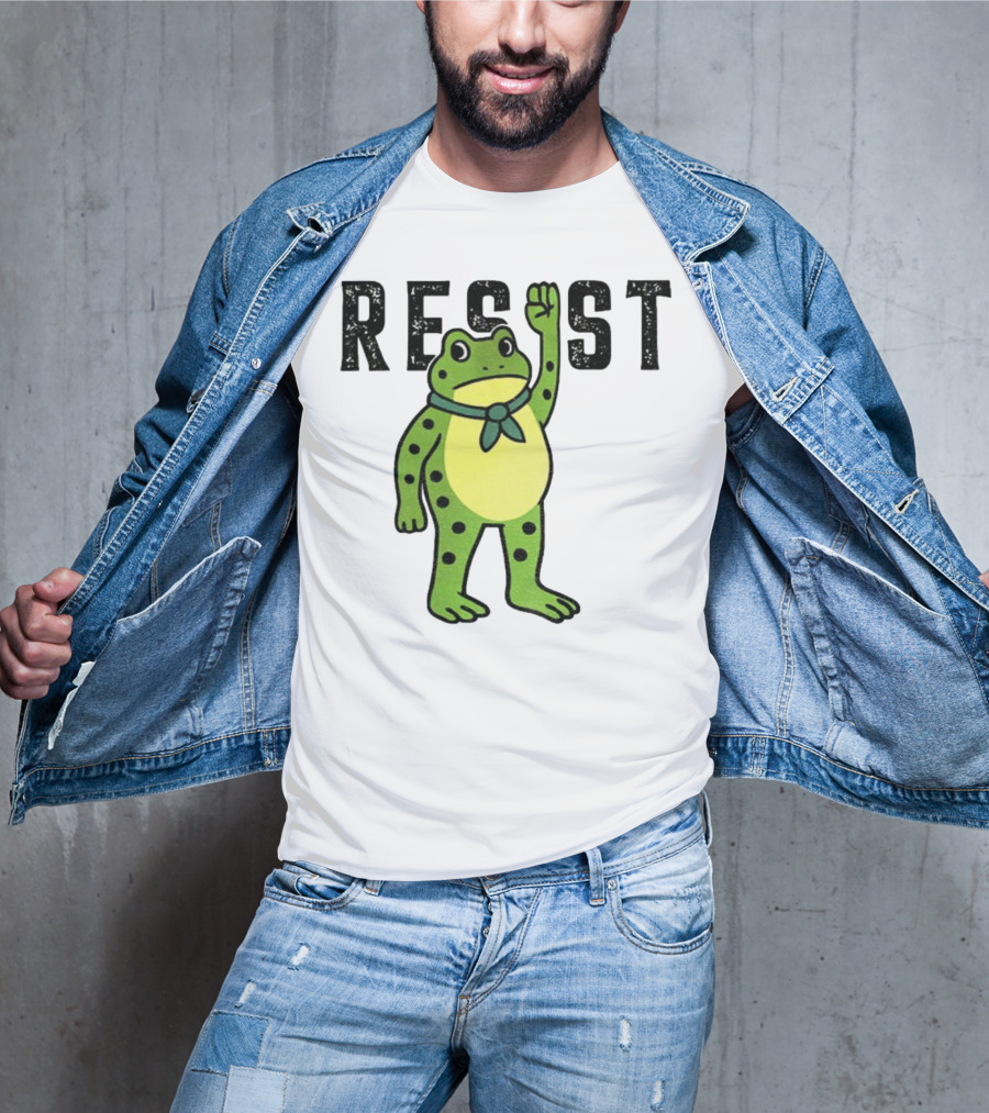 Portland Frog Resist Free Portland Ribbit Power T-Shirt