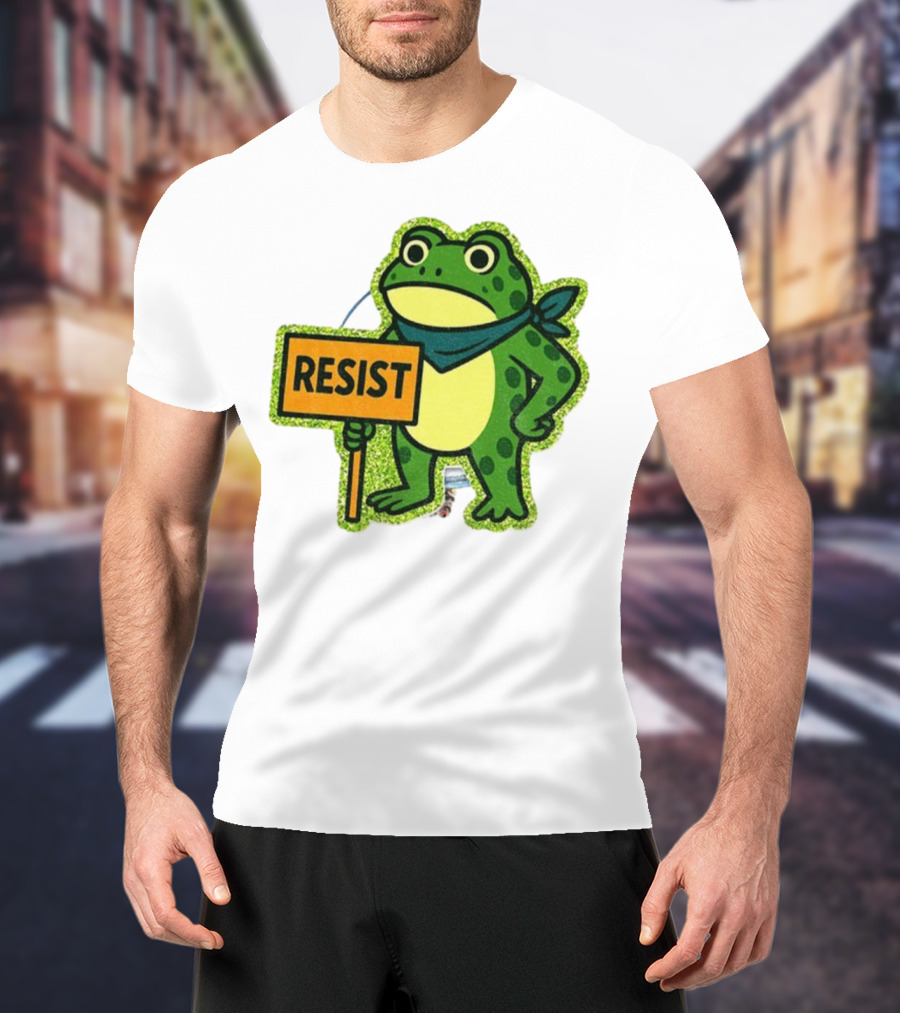 Portland Protest Frog Resist Freedom Anti-ICE T-Shirt