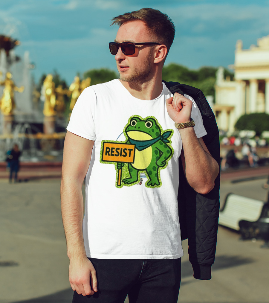 Portland Protest Frog Resist Freedom Anti-ICE T-Shirt