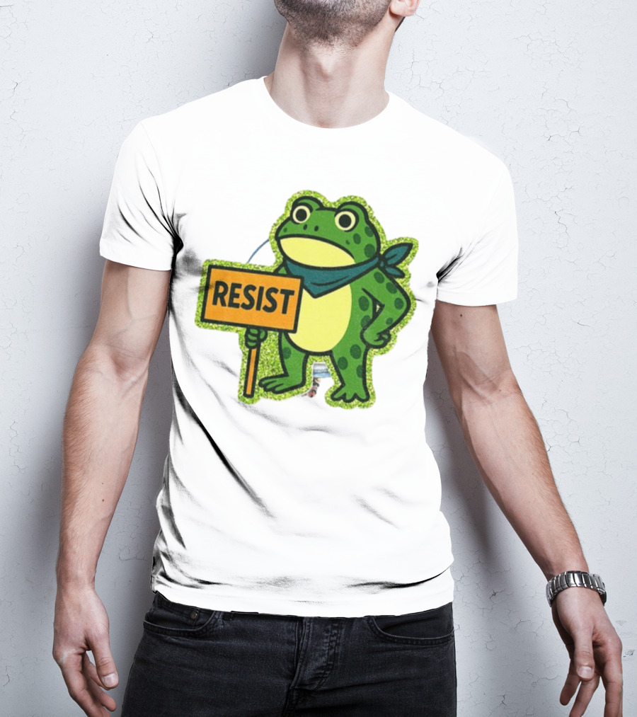 Portland Protest Frog Resist Freedom Anti-ICE T-Shirt