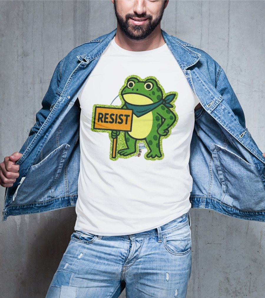 Portland Protest Frog Resist Freedom Anti-ICE T-Shirt