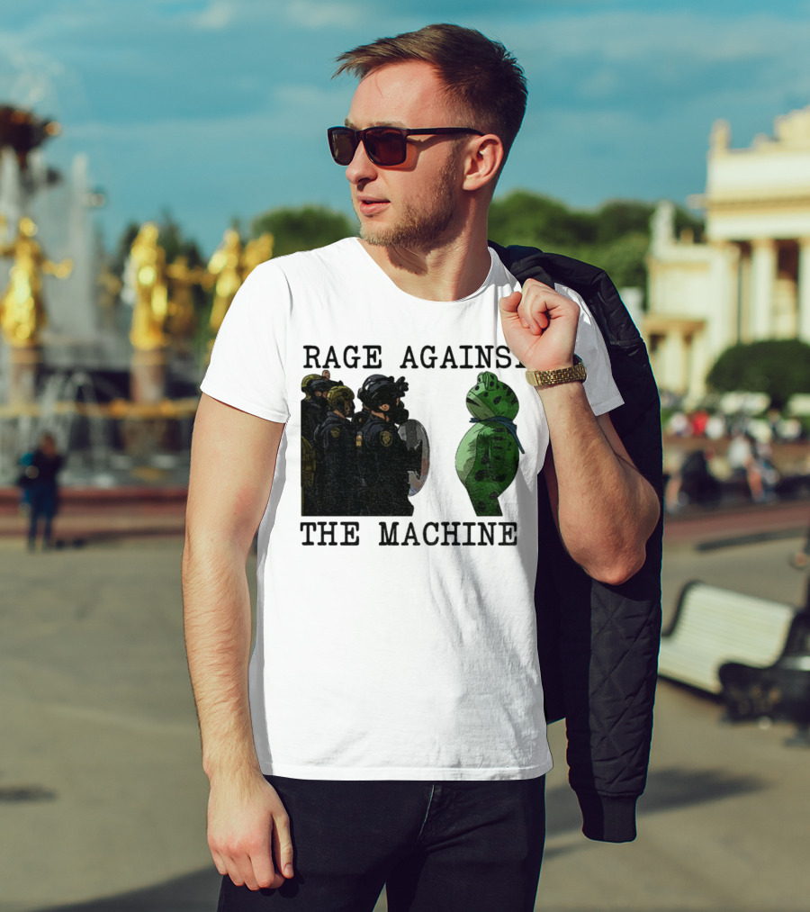 Rage Against The Machine Portland Frog Protest Poland 2025 Political T-Shirt