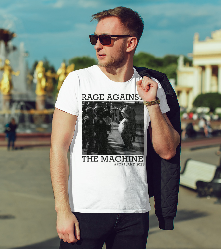 Rage Against The Machine Portland Frog Protest 2025 T-Shirt