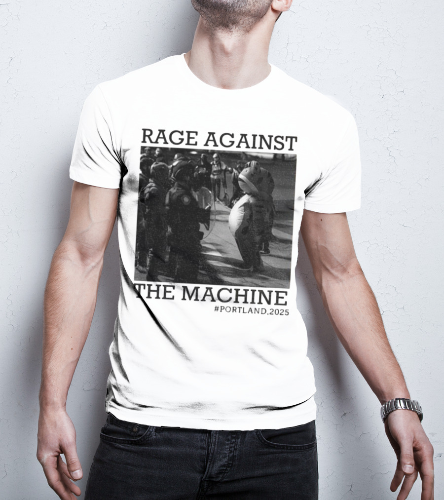 Rage Against The Machine Portland Frog Protest 2025 T-Shirt