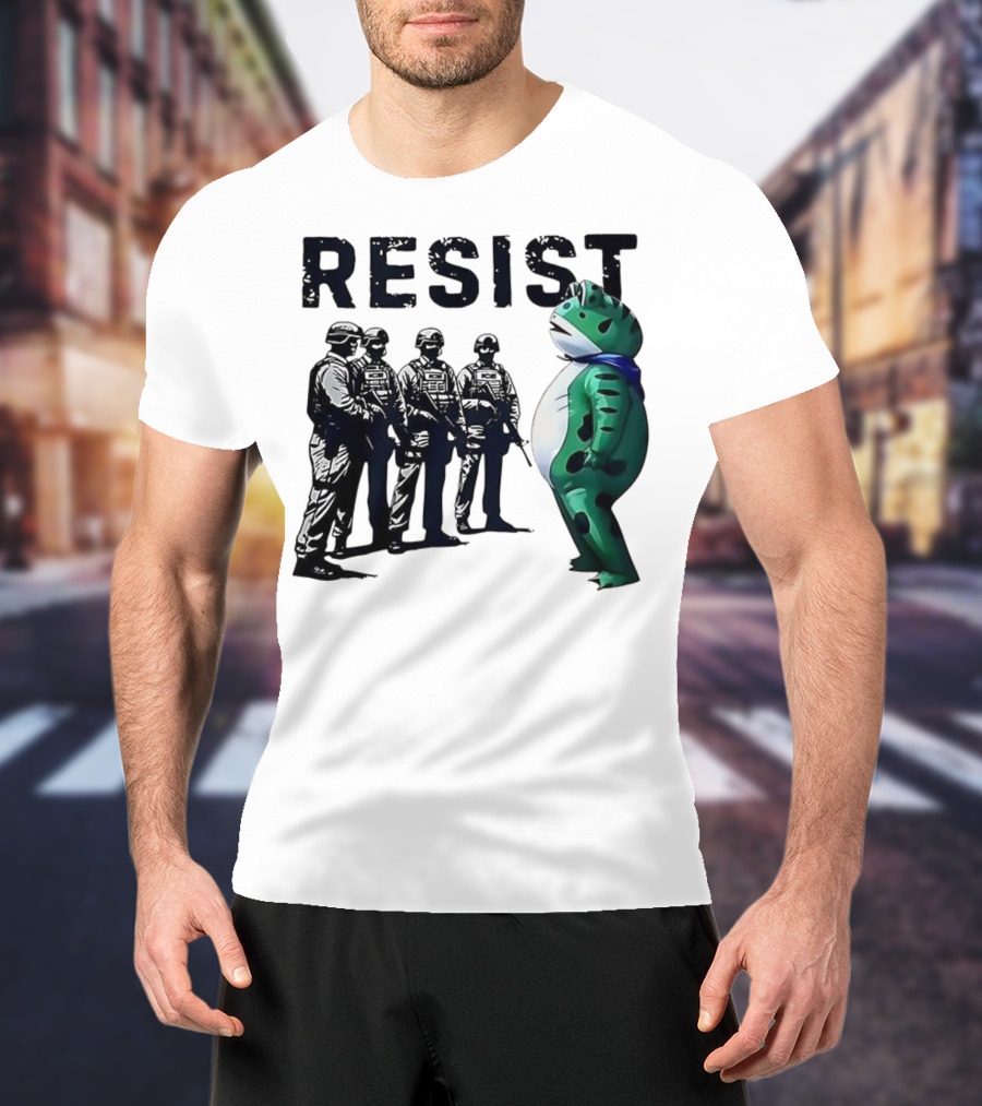 RESIST Portland Frog Protest Iconic Image T-Shirt