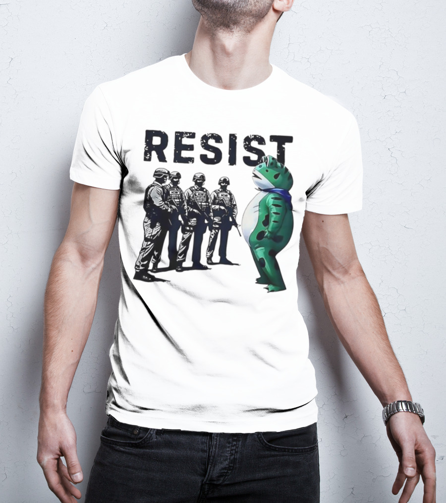 RESIST Portland Frog Protest Iconic Image T-Shirt