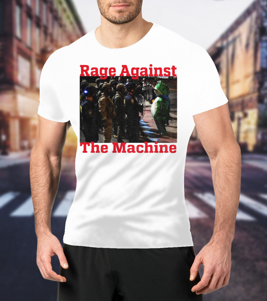 Rage Against The Machine Portland Frog Protest T-Shirt