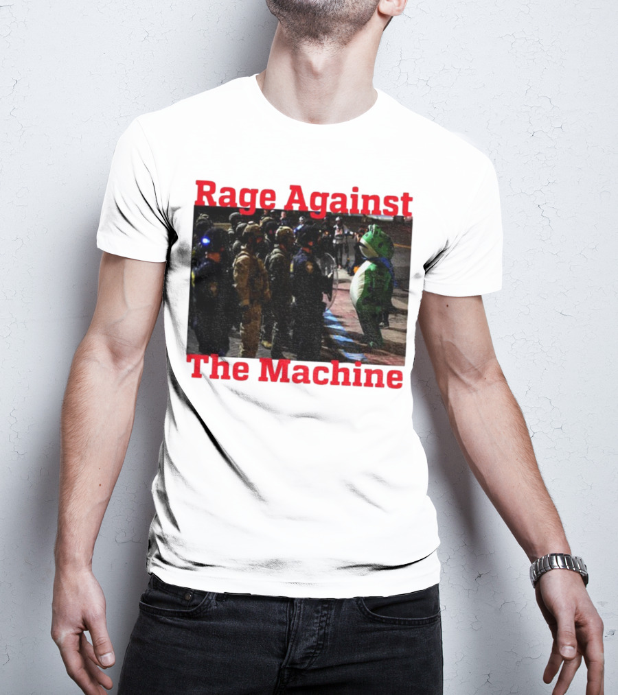 Rage Against The Machine Portland Frog Protest T-Shirt