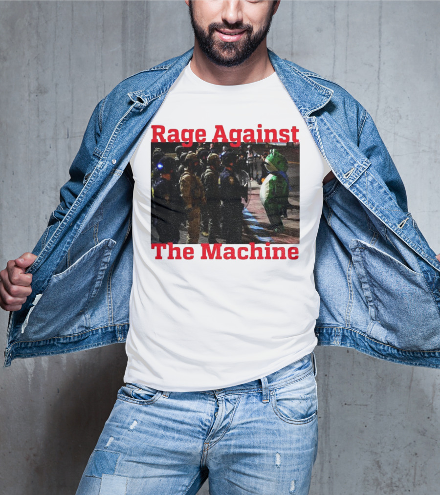 Rage Against The Machine Portland Frog Protest T-Shirt