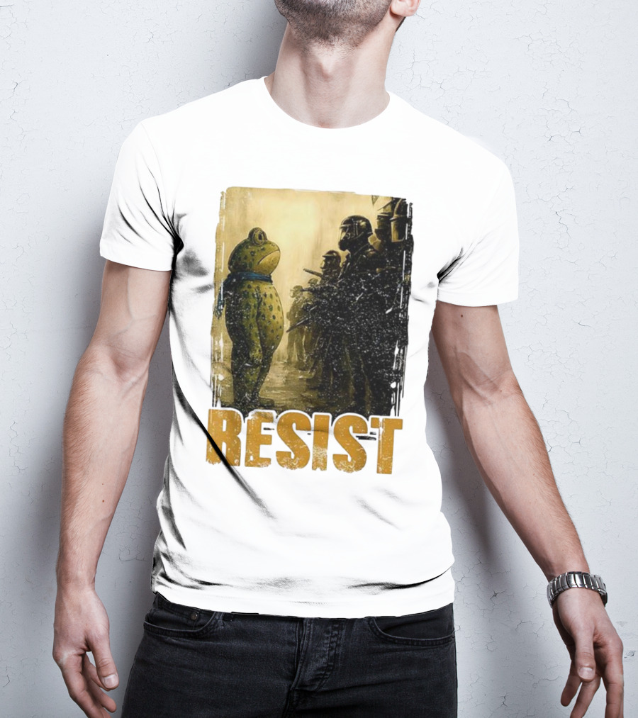 Resist Portland Protest Frog Standoff With Riot Police T-Shirt