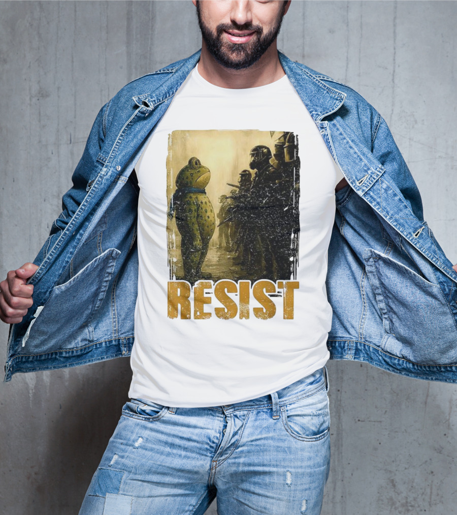 Resist Portland Protest Frog Standoff With Riot Police T-Shirt
