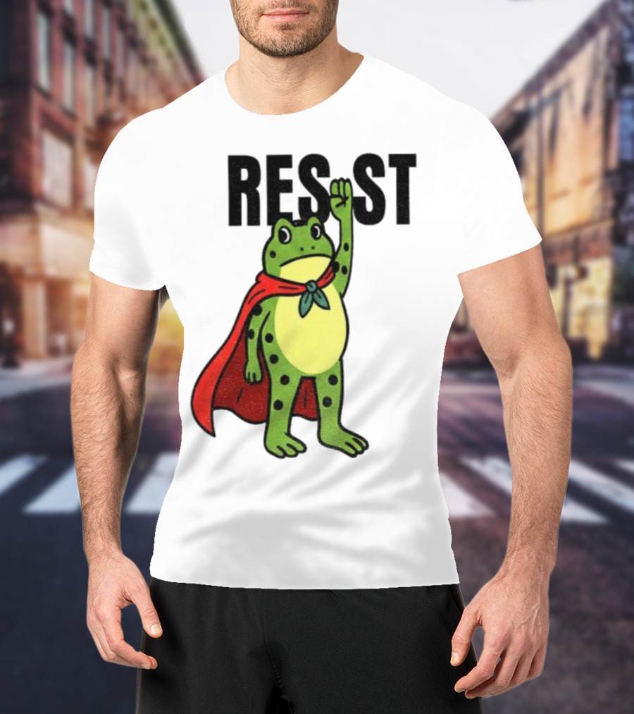 Resist Portland Frog Rage Against Machine Iconic Symbol T-Shirt
