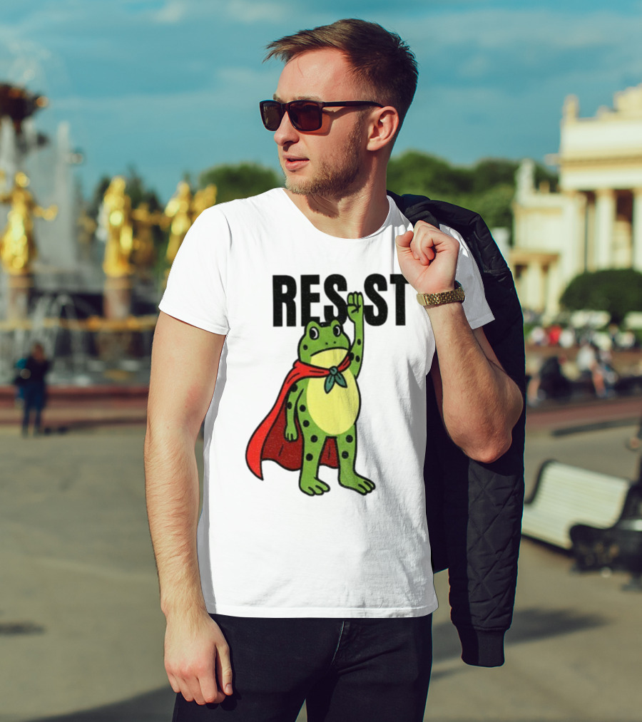Resist Portland Frog Rage Against Machine Iconic Symbol T-Shirt