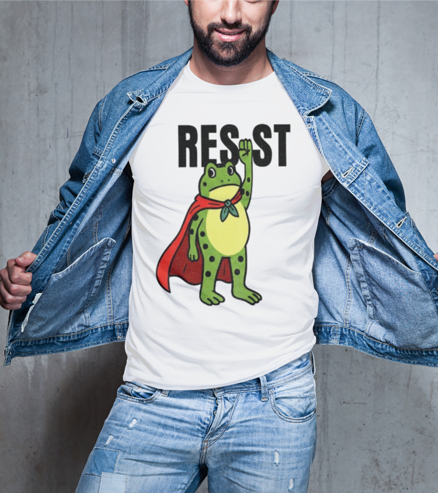Resist Portland Frog Rage Against Machine Iconic Symbol T-Shirt