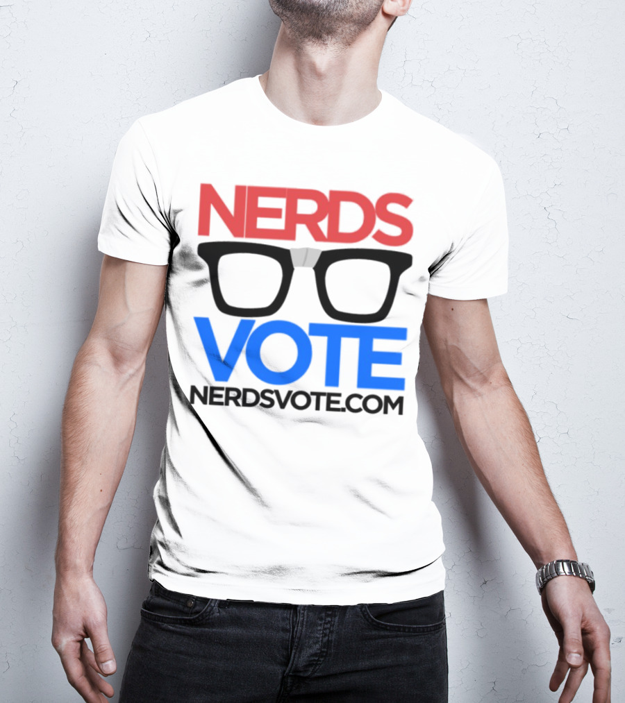 NERDSVOTE Steve Blum Collaboration Nerds Vote Initiative T-Shirt