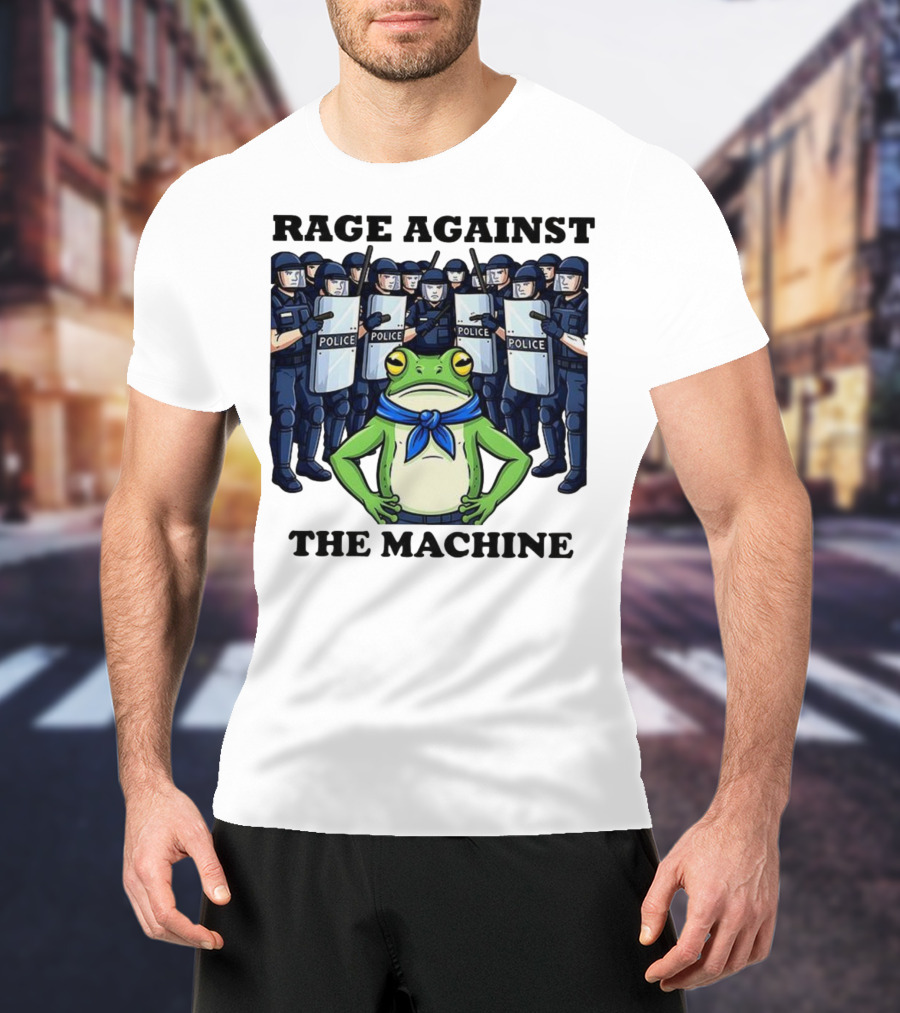 Rage Against The Machine Frog Police Standoff T-Shirt