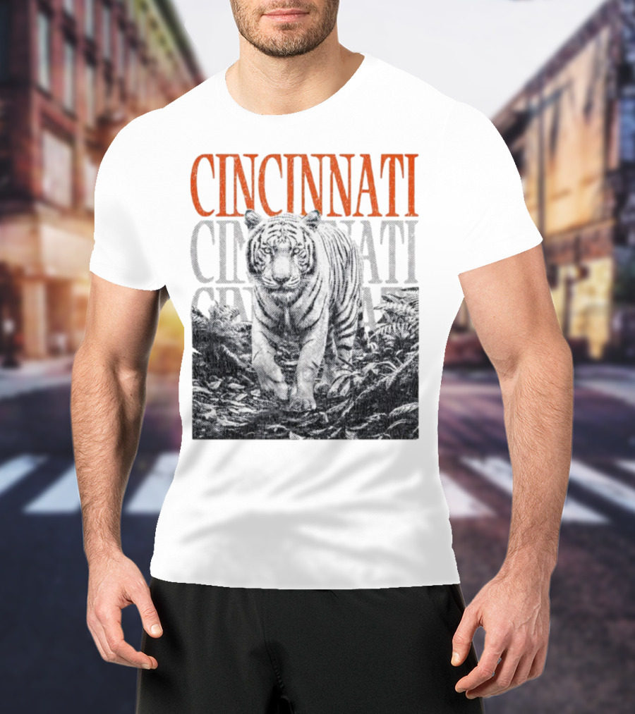 Cincinnati Bengals Tiger Fan Team Spirit T-Shirt