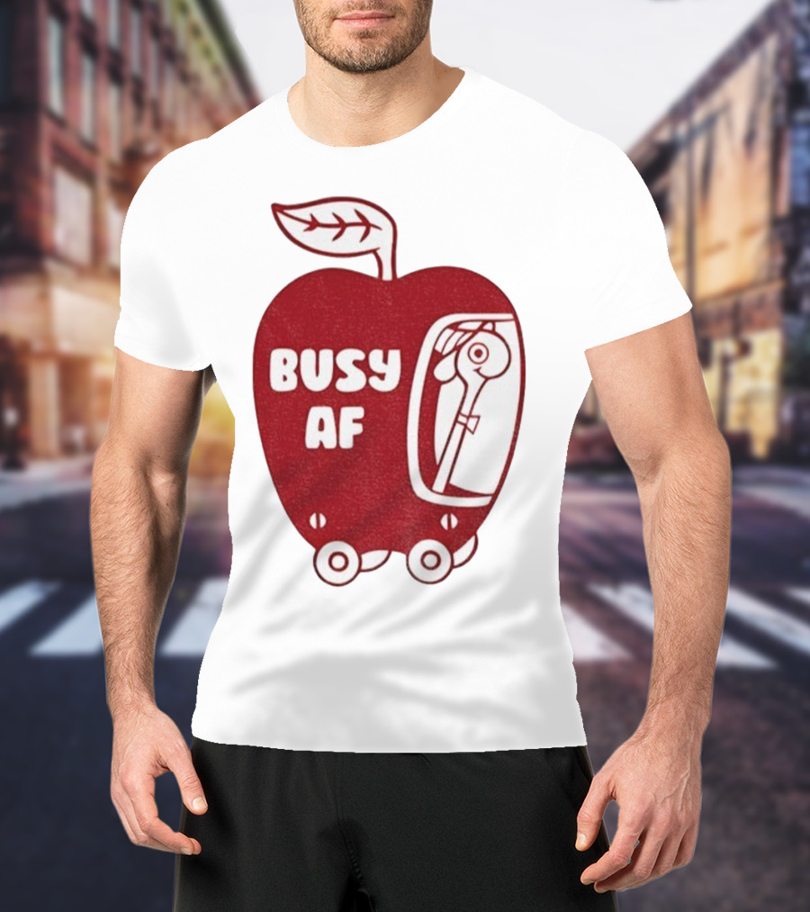 Busy AF Apple Scooter T-Shirt