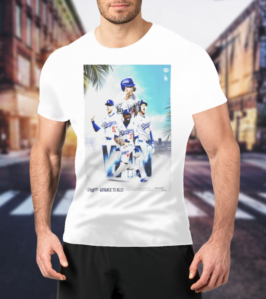Los Angeles Dodgers Advance To 2025 NLCS Victory Celebration T-Shirt