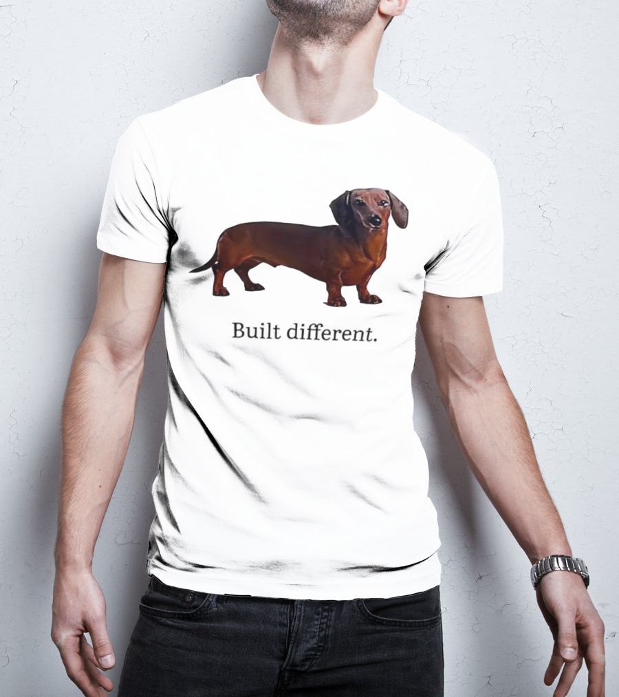 Dachshund Built Different T-Shirt