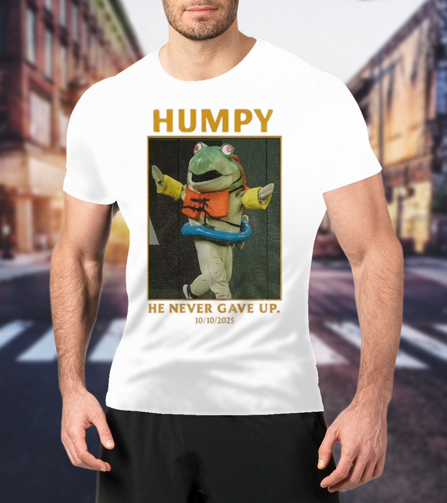 Humpy Salmon He Never Gave Up Seattle Mariners MLB Baseball 10 10 2025 T-Shirt