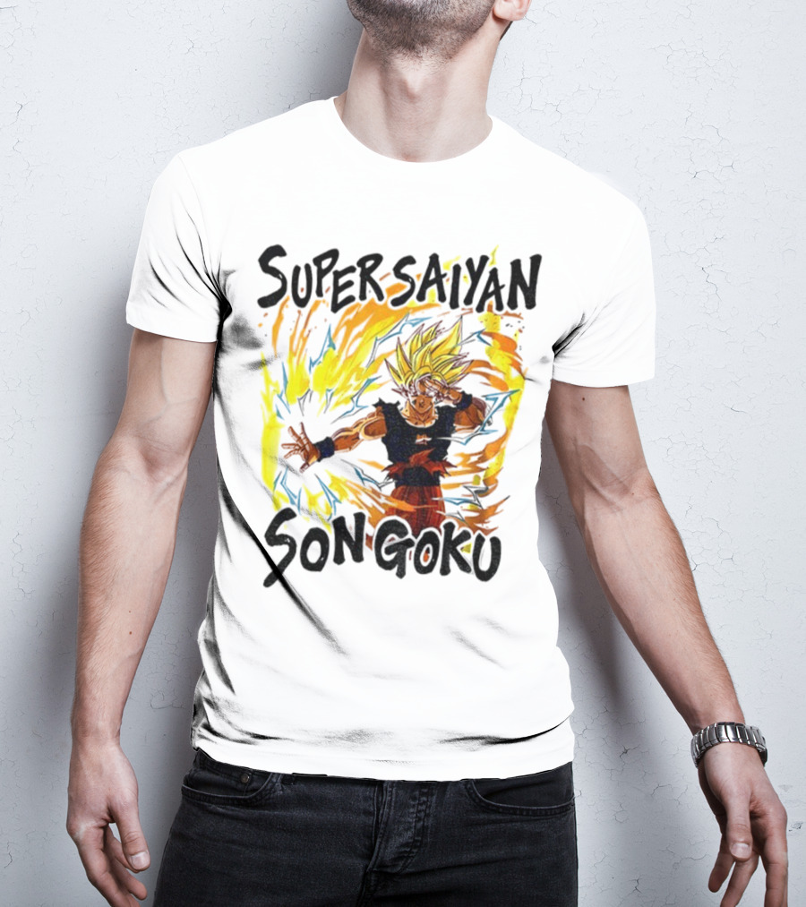 Super Saiyan Son Goku Dragon Ball Flame Aura T-Shirt