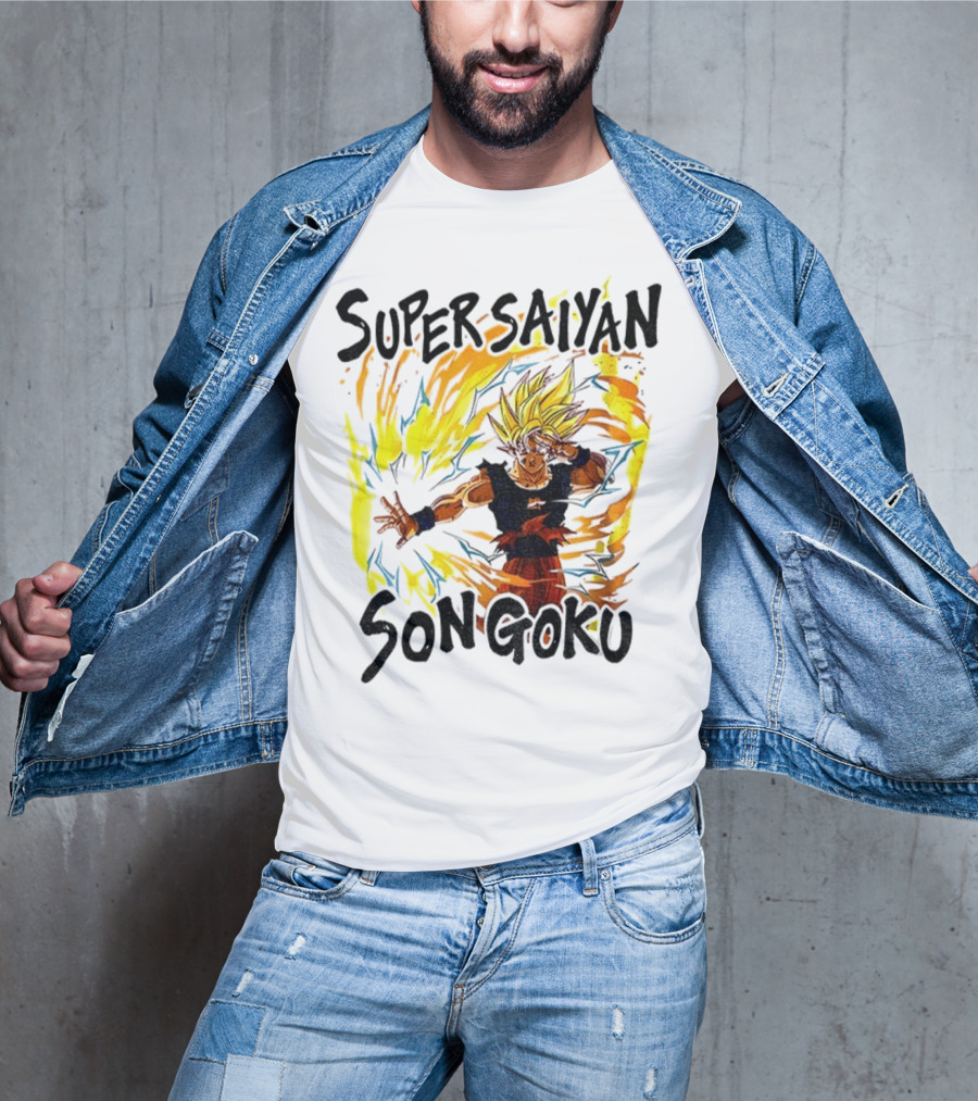 Super Saiyan Son Goku Dragon Ball Flame Aura T-Shirt