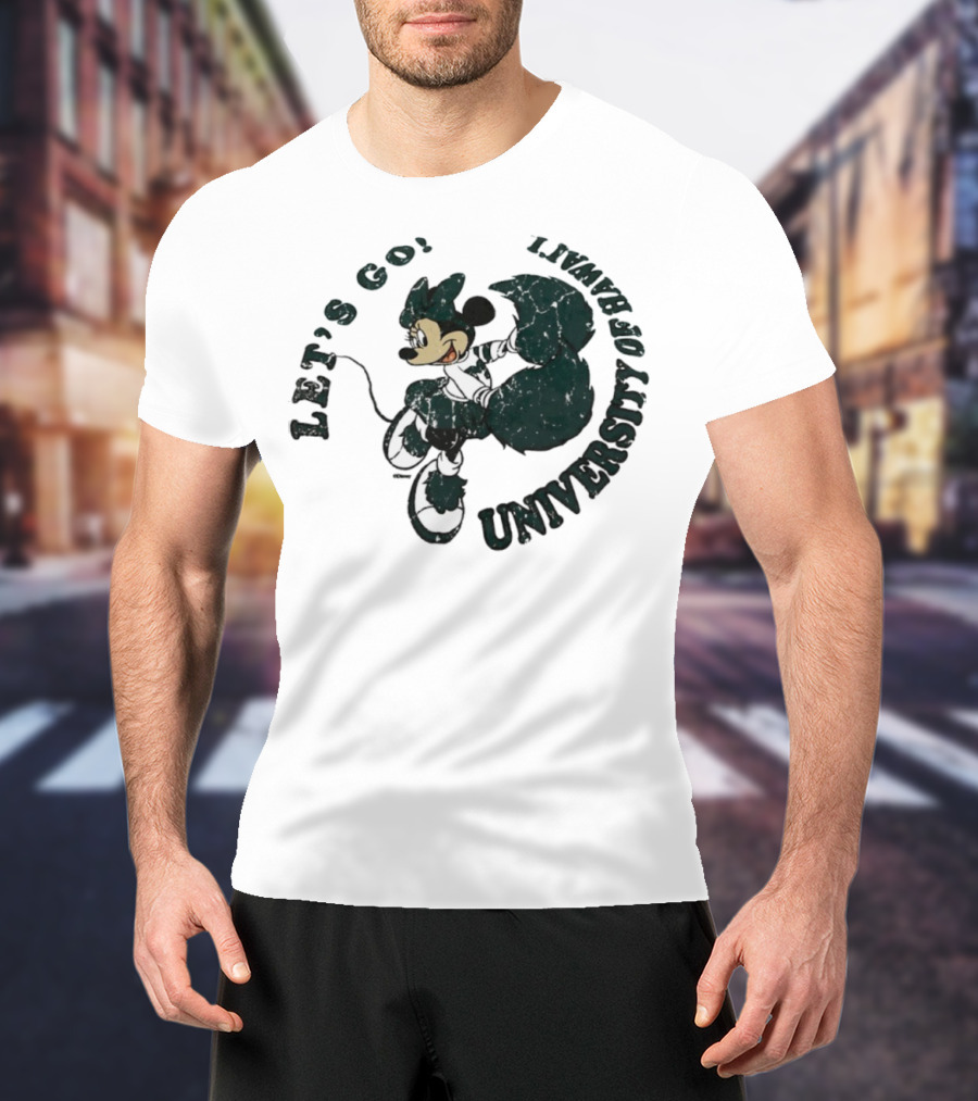 Let’s Go Minnie Mouse University Of Hawai’i Cheerleader T-Shirt
