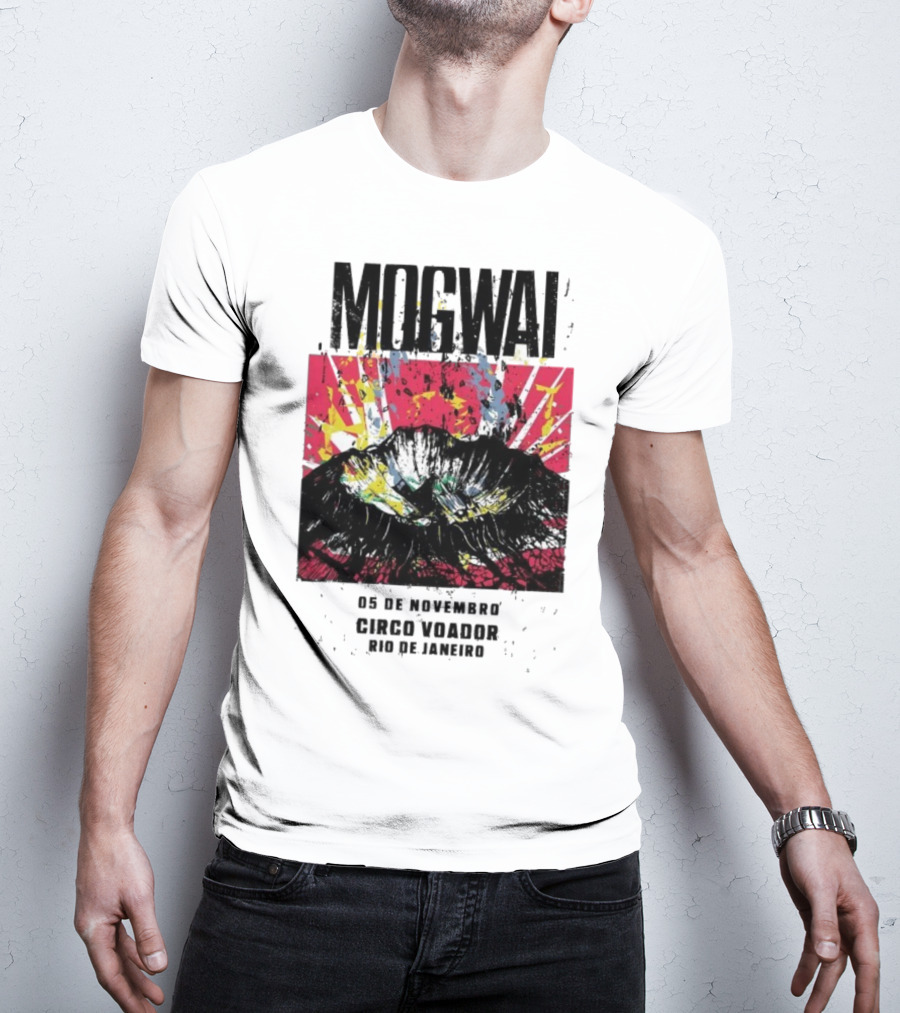 Mogwai Live Circo Voador Rio De Janeiro November 5 2025 Mountain Splash Art T-Shirt
