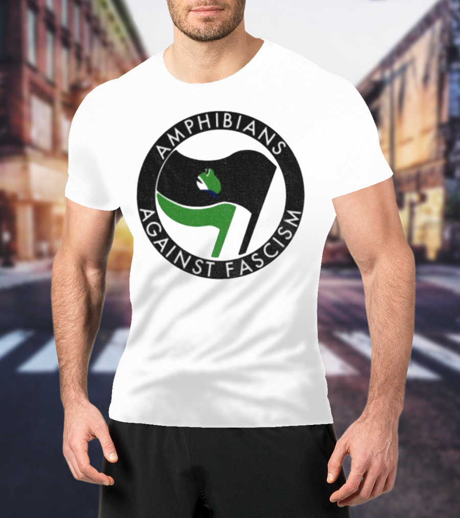 Amphibians Against Fascism Portland Frogs Antifa T-Shirt
