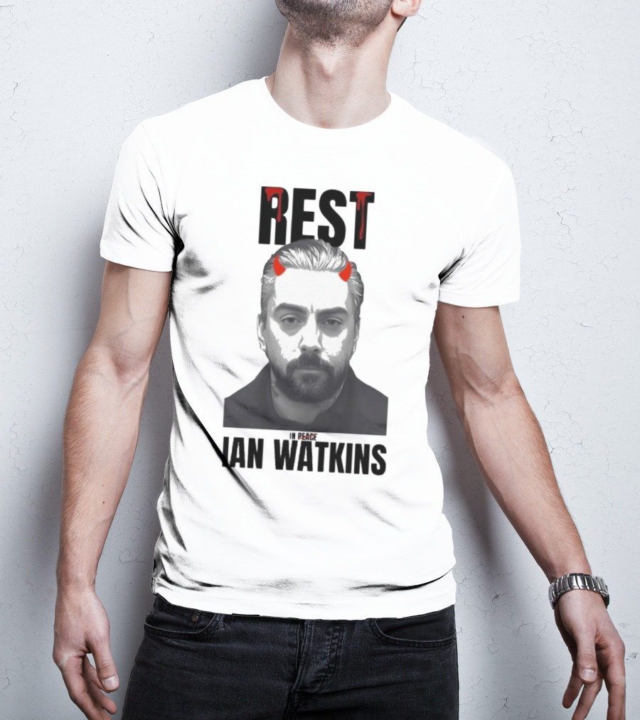 Rest In Peace Ian Watkins Devil Horns Image T-Shirt