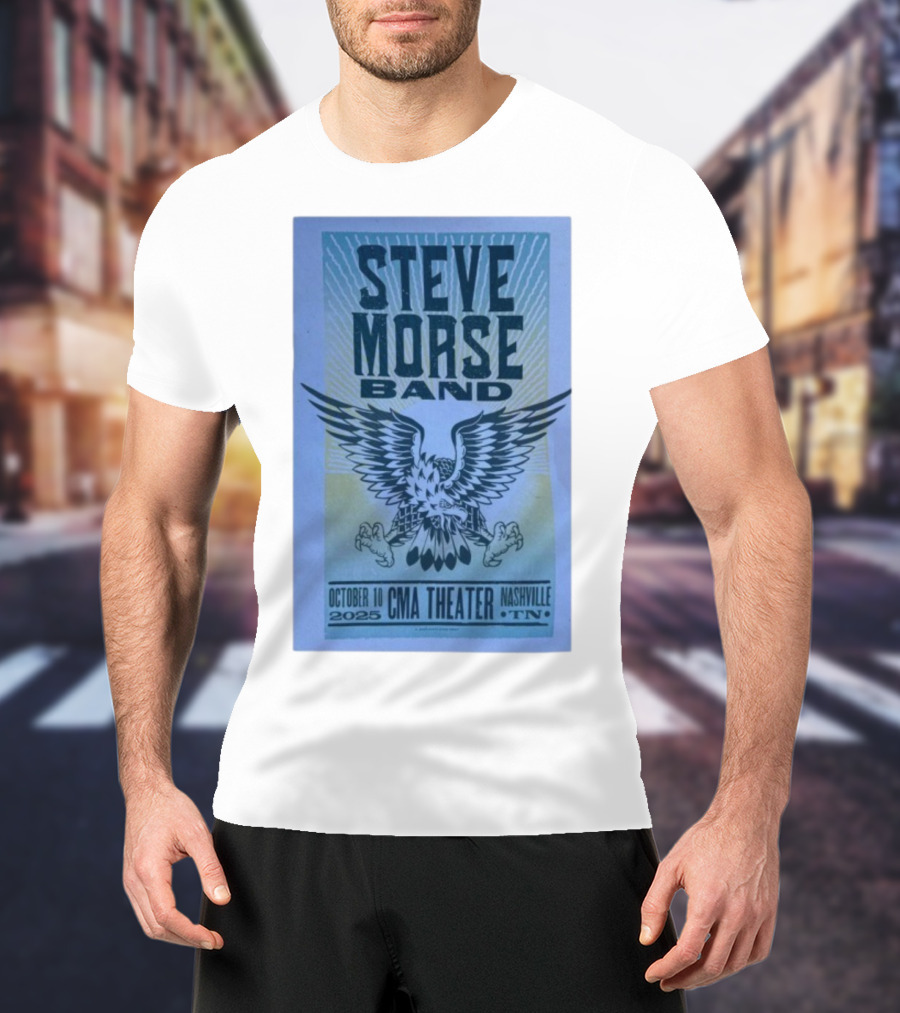 Steve Morse Band CMA Theater Nashville TN October 10 2025 Eagle Design T-Shirt