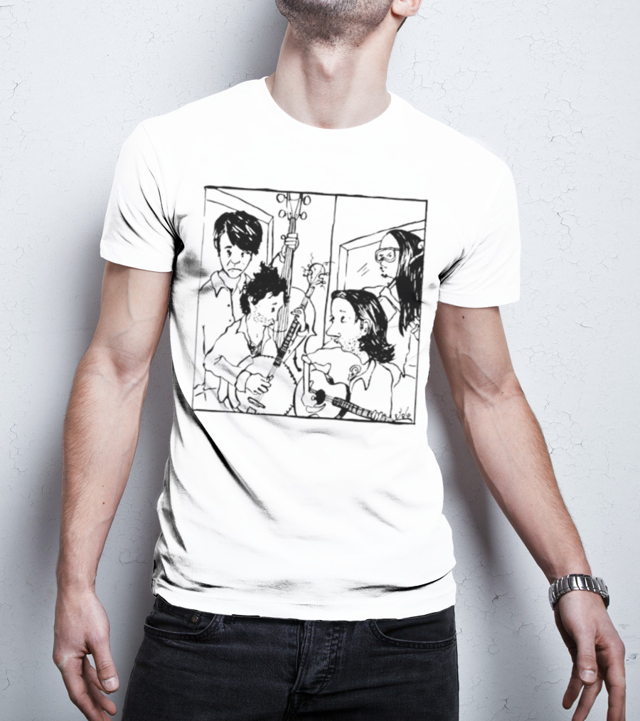 The Avett Brothers Seth Sketch Portrait T-Shirt