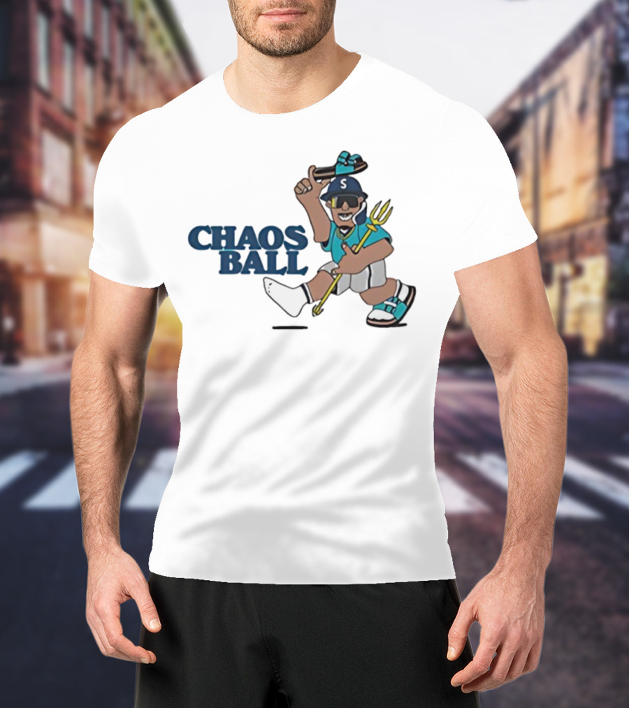 Trillblazin Chaos Ball Seattle Mariners Mascot Design T-Shirt