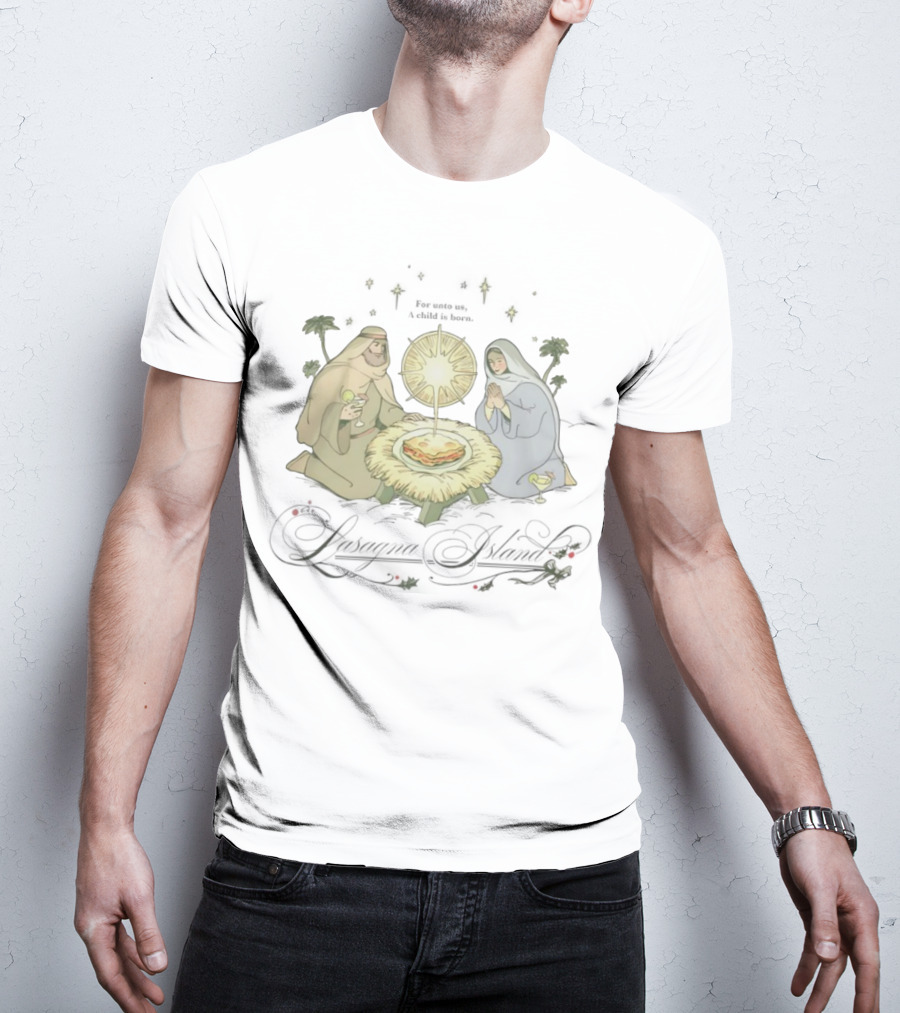 Try Guys Of The Month Dec ’25 Nativity Scene With Lasagna T-Shirt