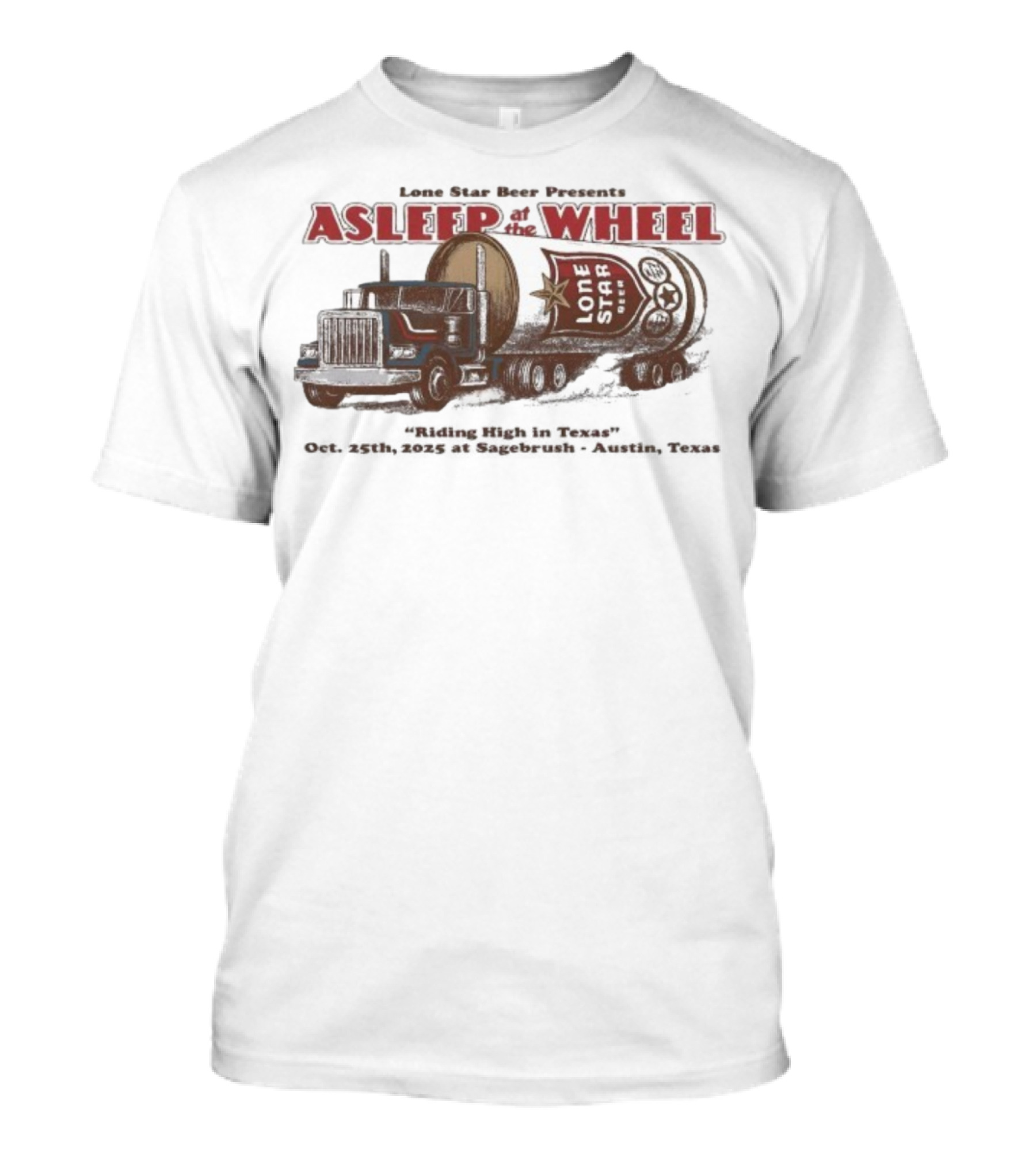 Lone Star Beer Presents Asleep At The Wheel Sagebrush Austin TX October 25 2025 T-Shirt