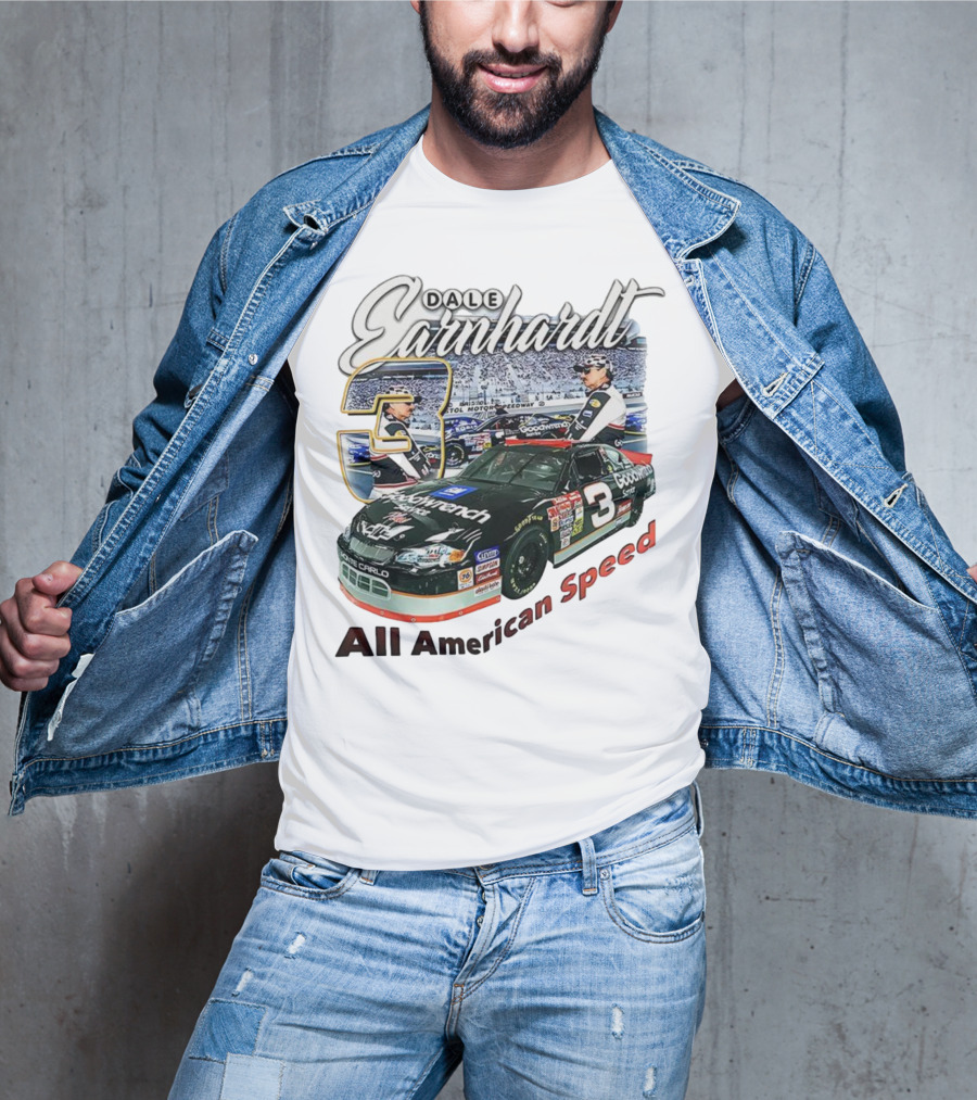 Dale Earnhardt Chevrolet Monte Carlo Number 3 Goodwrench NASCAR All American Speed T-Shirt