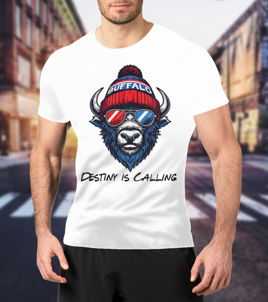 Buffalo Bills Destiny Is Calling 2025 NFL Football Mascot T-Shirt