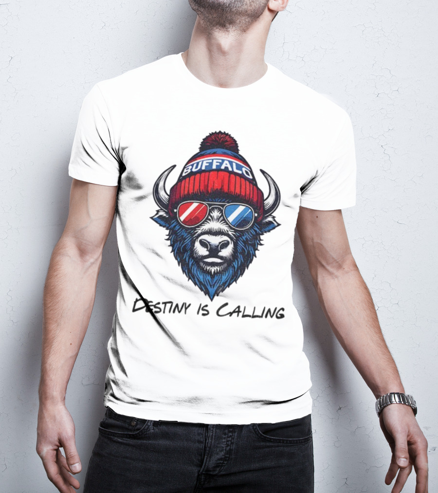 Buffalo Bills Destiny Is Calling 2025 NFL Football Mascot T-Shirt