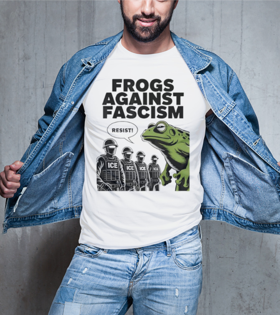 Frogs Against Fascism Resist No Kings USA 50501 T-Shirt
