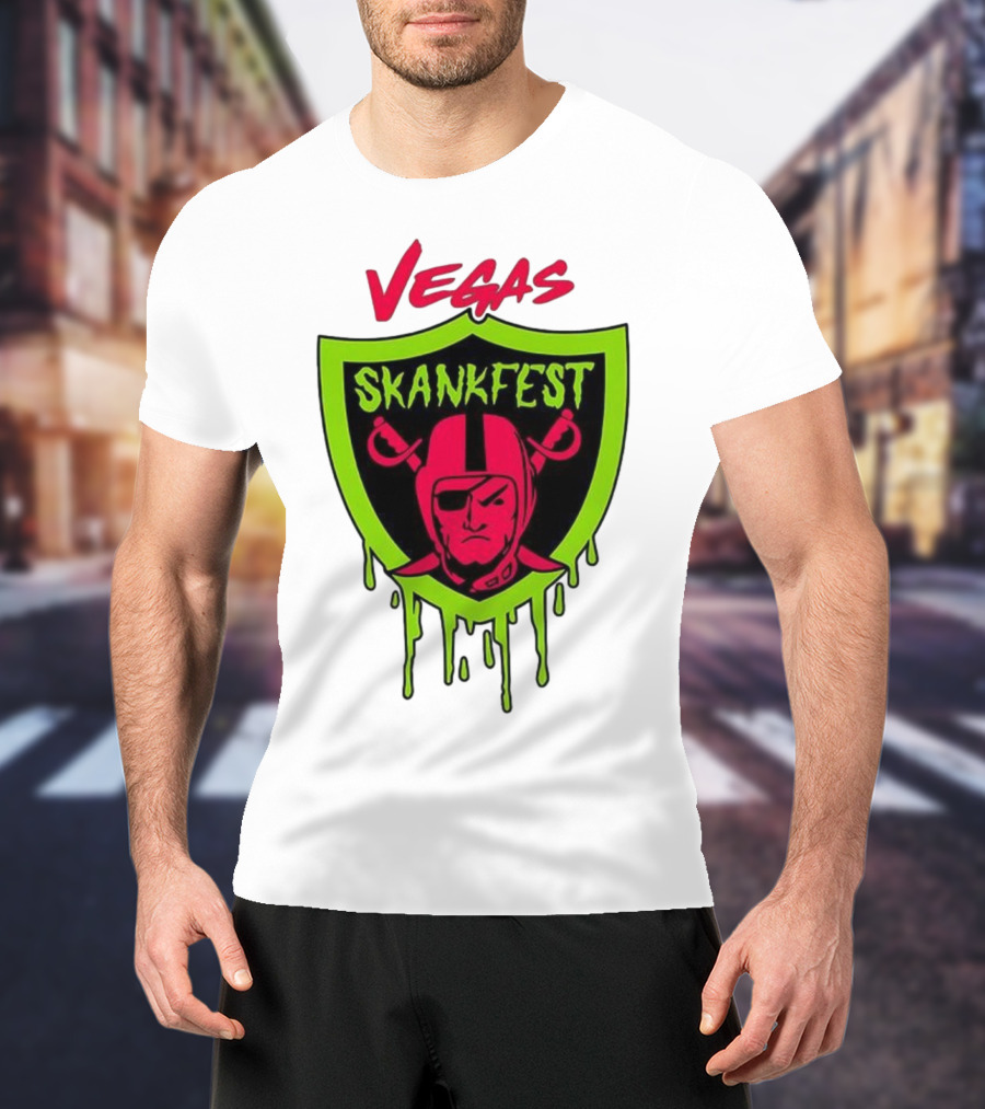Vegas Skankfest Raiders Inspired Emblem T-Shirt