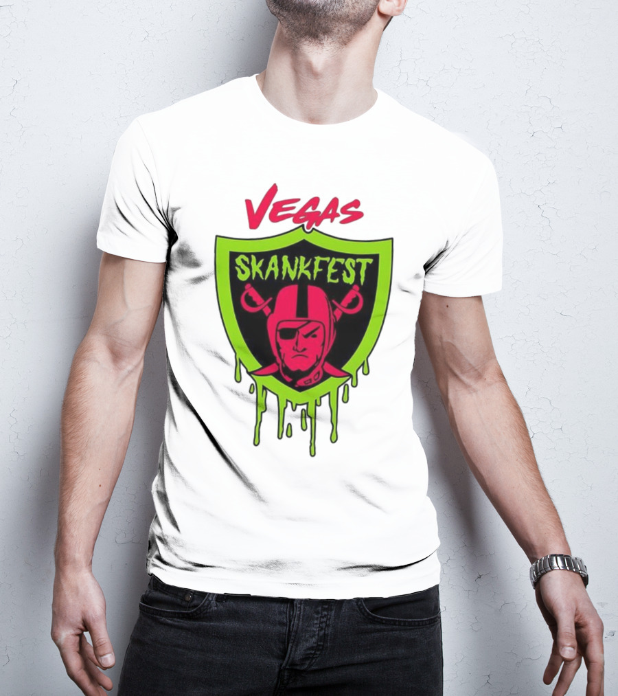 Vegas Skankfest Raiders Inspired Emblem T-Shirt