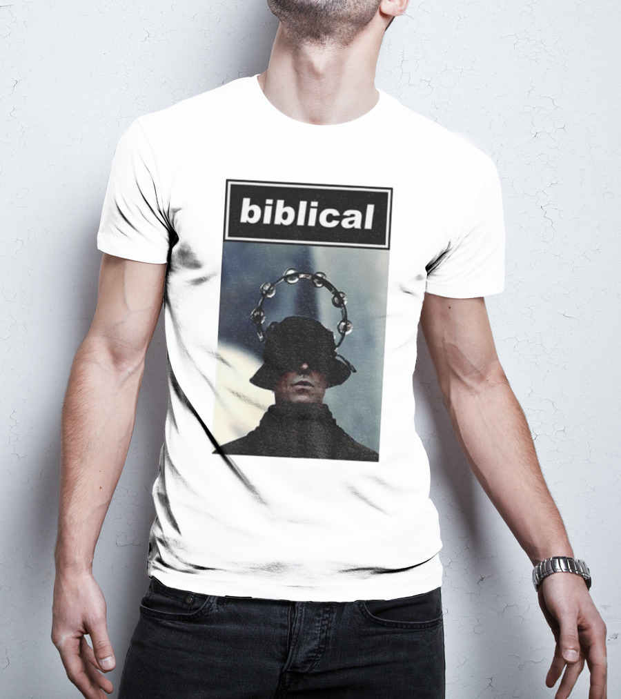 Biblical Liam Gallagher Tambourine Oasis Concert Music Lovers T-Shirt