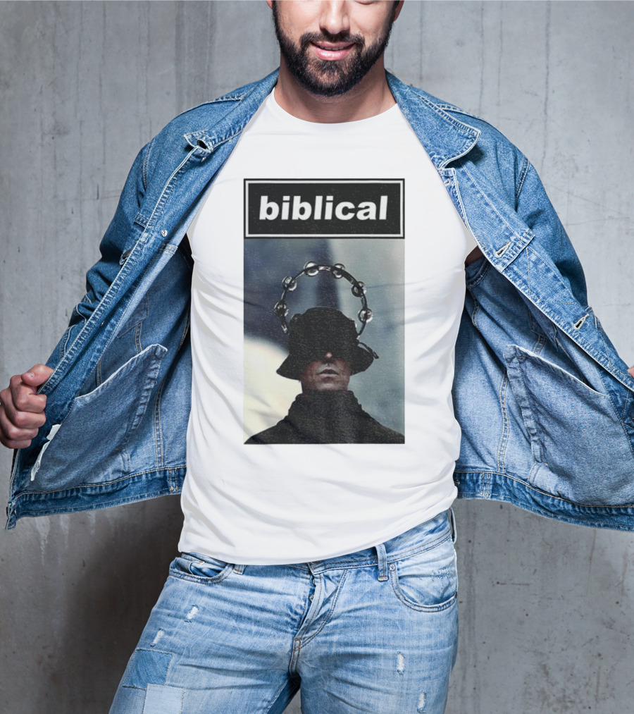 Biblical Liam Gallagher Tambourine Oasis Concert Music Lovers T-Shirt