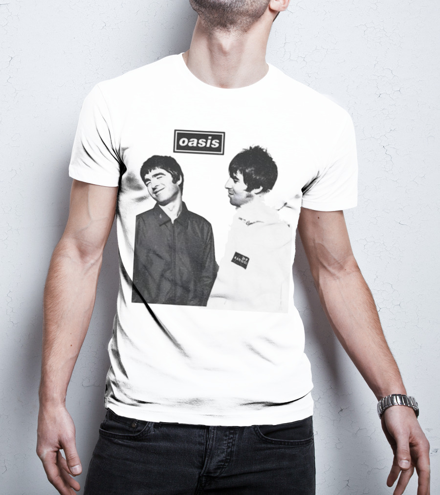 Noel Vs Liam Gallagher Oasis Band Kangol Vintage T-Shirt