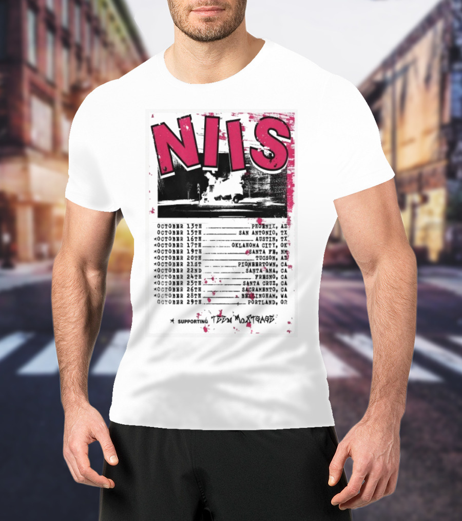 NIS October 2025 Tour San Diego Los Angeles Oakland Denver T-Shirt