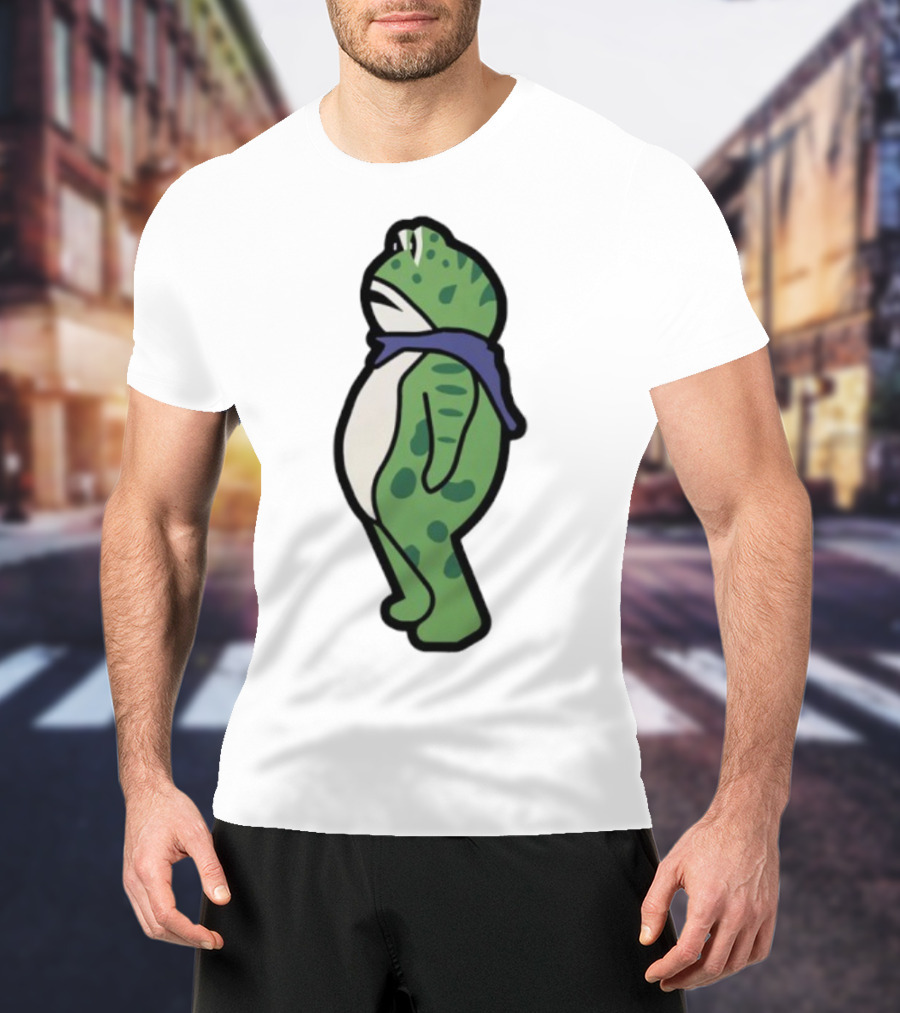 Portland Frog Protester Retro Funny Scarf T-Shirt